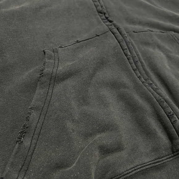 2020 Far From What Distressed Heavyweight Zip Up Hoodie - Picture 3 of 6